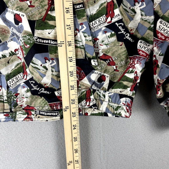 Vintage Tail Golf Bomber Jacket Womens Small Full Zip Allover Print USA Made - Picture 11 of 15